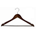 Oversized Wooden Suit Hanger w/Non-Slip Bar
